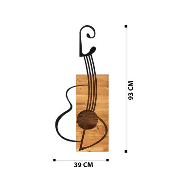 Väggdekoration 39x93 cm gitarr