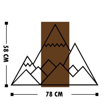 Väggdekoration 78x58 cm berg