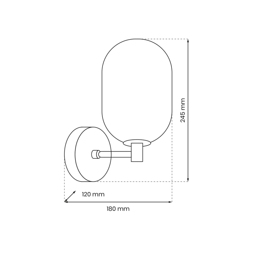 Vägglampa ALIAS 1xG9/8W/230V guld