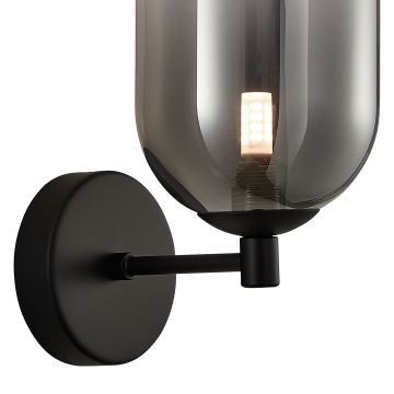 Vägglampa ALIAS 1xG9/8W/230V svart/grå