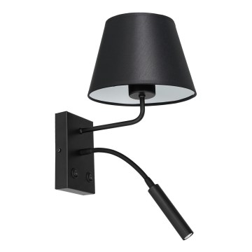 Vägglampa ARDEN 1xE27/60W+1xG9/8W/230V svart/vit