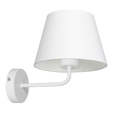 Vägglampa ARDEN 1xE27/60W/230V vit