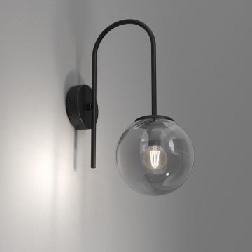 Vägglampa CAMBRIDGE 1xE14/60W/230V svart