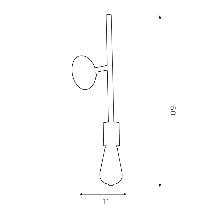 Vägglampa CARTAGO 1xE27/60W/230V svart