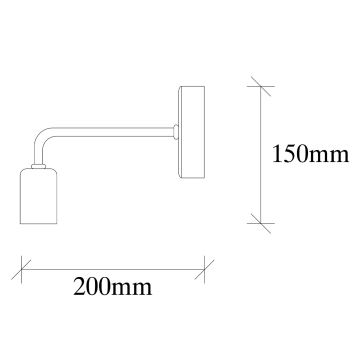 Vägglampa  DENGE 1xE27/60W/230V