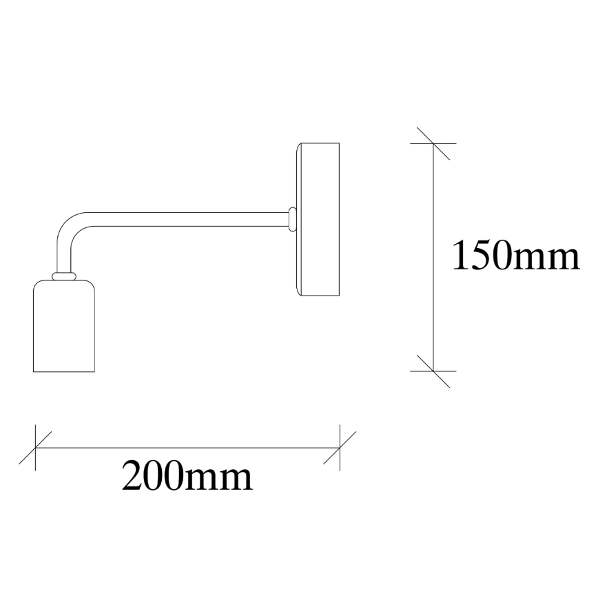 Vägglampa  DENGE 1xE27/60W/230V