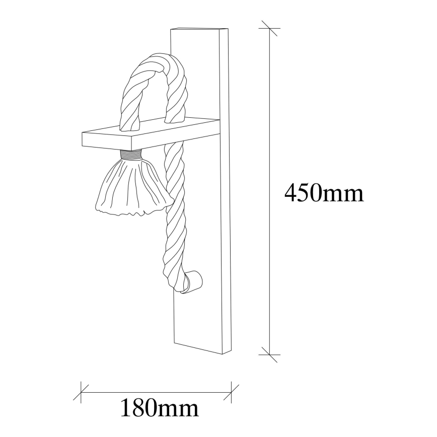 Vägglampa  EREBOS 1xE27/40W/230V