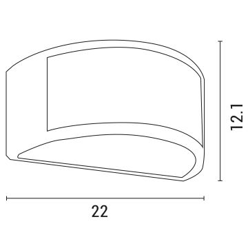 Vägglampa för utomhusbruk 1xE27/10W/230V IP54 grå