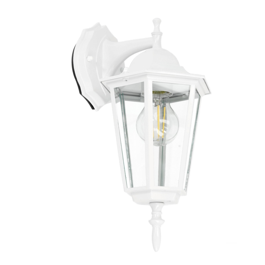 Vägglampa för utomhusbruk 1xE27/60W/230V IP44 vit