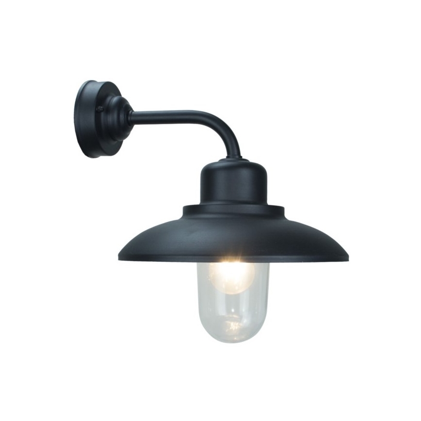 Vägglampa för utomhusbruk BARD 1xE27/60W/230V IP44 svart