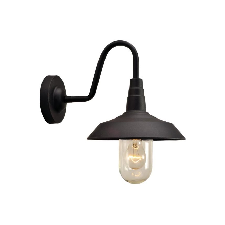 Vägglampa för utomhusbruk NILDA 1xE27/60W/230V IP44 svart