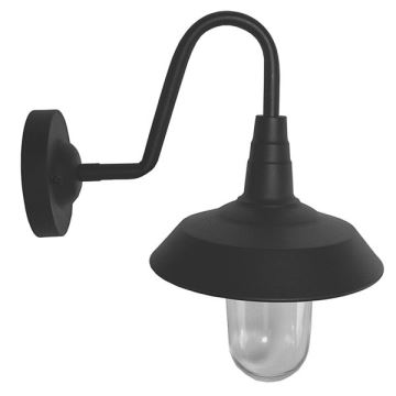 Vägglampa för utomhusbruk NILDA 1xE27/60W/230V IP44 svart