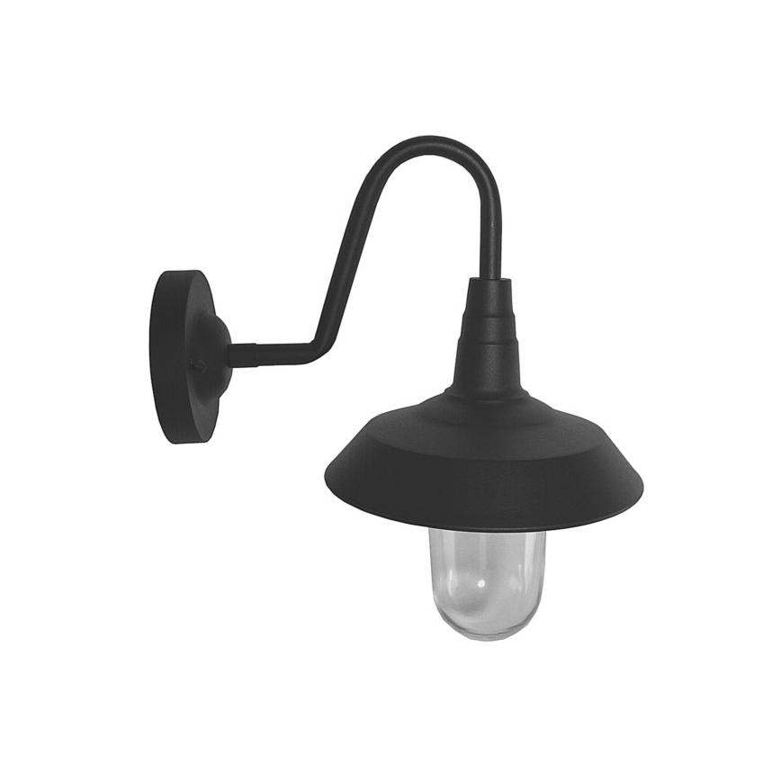 Vägglampa för utomhusbruk NILDA 1xE27/60W/230V IP44 svart