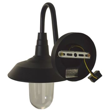 Vägglampa för utomhusbruk NILDA 1xE27/60W/230V IP44 svart