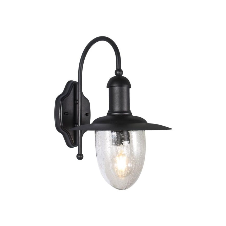 Vägglampa för utomhusbruk TALISA 1xE27/60W/230V IP44 svart