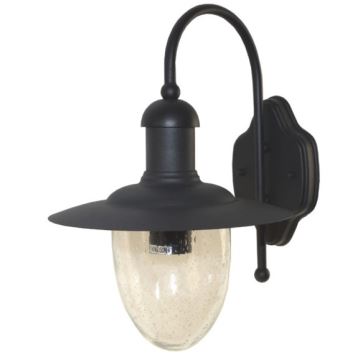 Vägglampa för utomhusbruk TALISA 1xE27/60W/230V IP44 svart