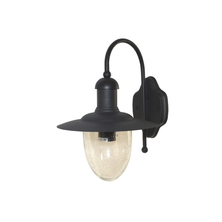 Vägglampa för utomhusbruk TALISA 1xE27/60W/230V IP44 svart