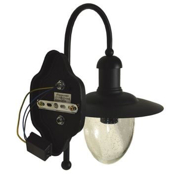 Vägglampa för utomhusbruk TALISA 1xE27/60W/230V IP44 svart