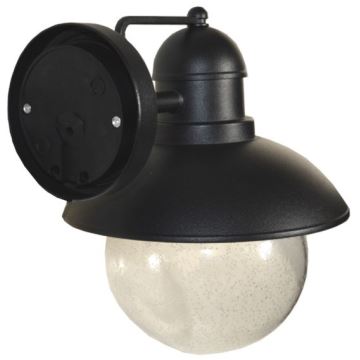 Vägglampa för utomhusbruk WILDA 1xE27/60W/230V IP44 svart