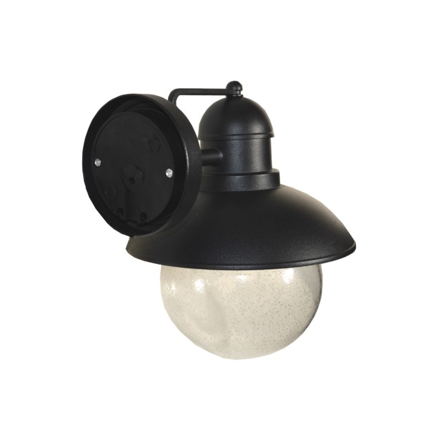 Vägglampa för utomhusbruk WILDA 1xE27/60W/230V IP44 svart