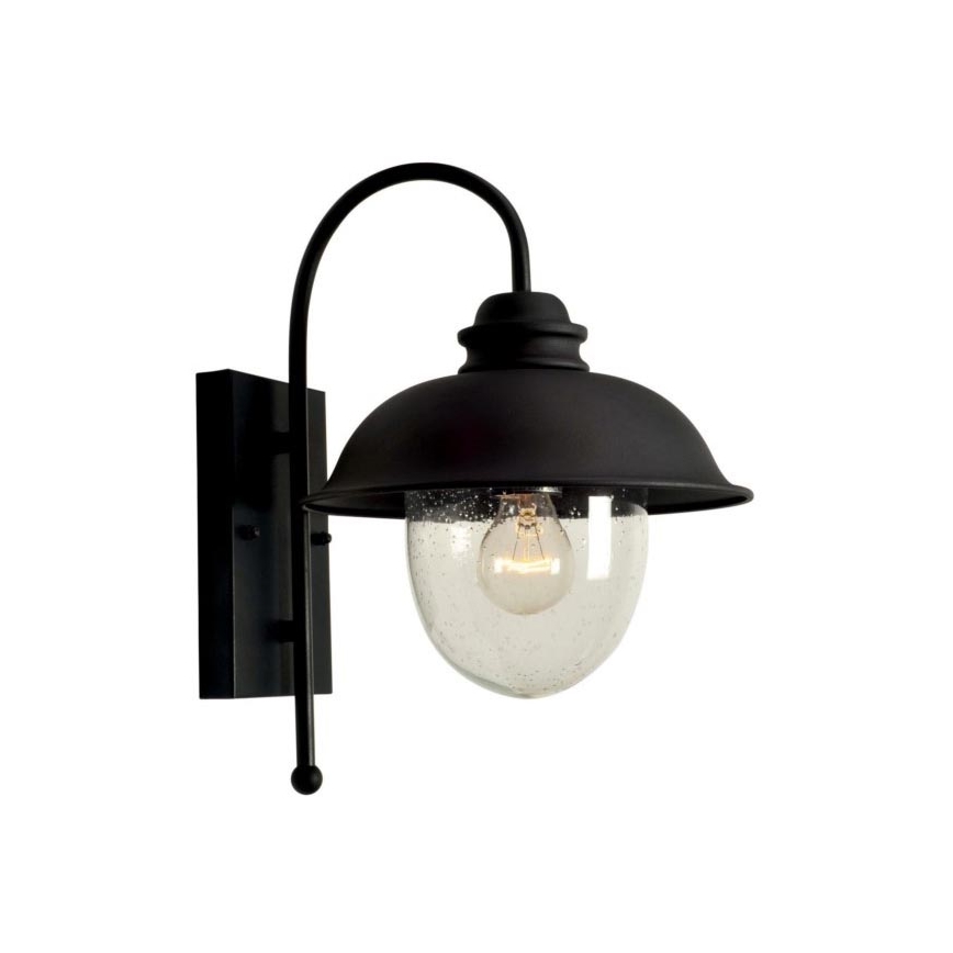 Vägglampa för utomhusbruk ZUNA 1xE27/60W/230V IP44 svart