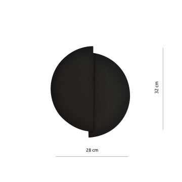 Vägglampa FORM 1xG9/8W/230V svart