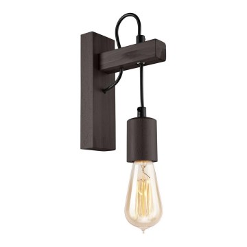 Vägglampa LEON 1xE27/60W/230V bok - FSC certifierade