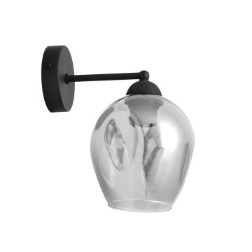 Vägglampa LILI 1xE27/15W/230V svart/grå