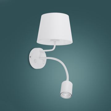 Vägglampa  MAJA 1xE27/15W/230V + 1xGU10/10W/230V vit 