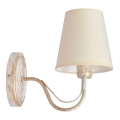 Vägglampa MALBO 1xE27/60W/230V beige