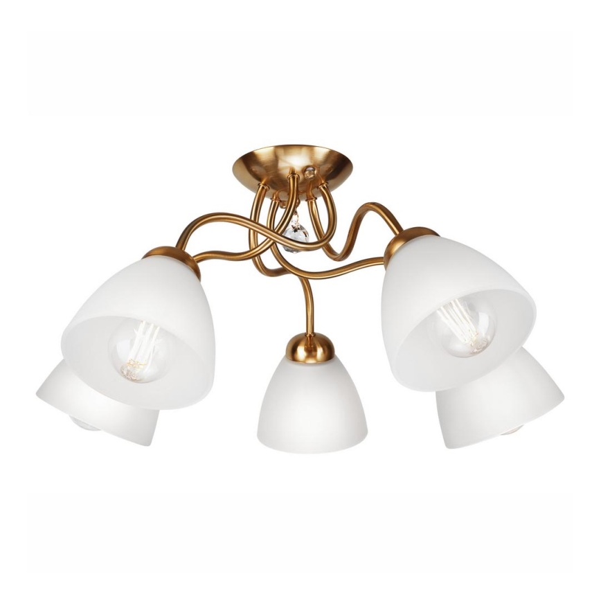 Vägglampa  MIRANDA 1xE27/60W/230V gold