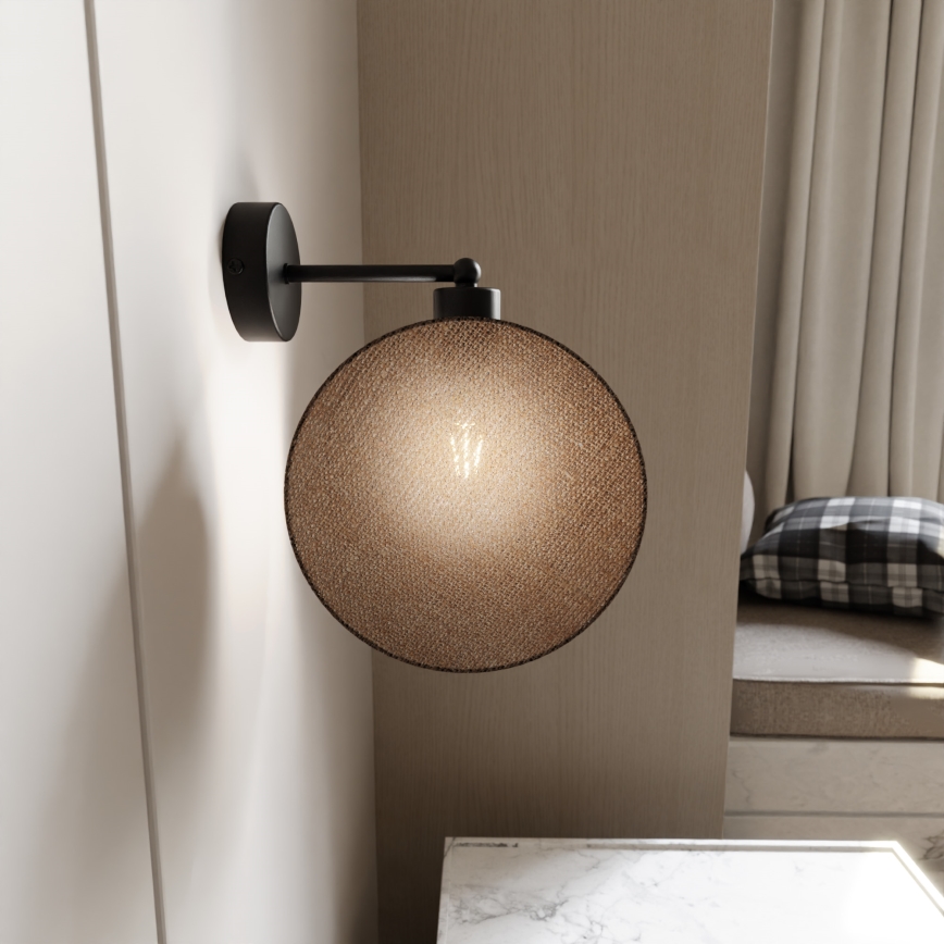 Vägglampa MOTIF 1xE27/15W/230V beige