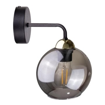 Vägglampa  OSMO 1xE27/60W/230V svart /gold