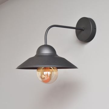 Vägglampa SORAPIS 1xE27/15W/230V svart