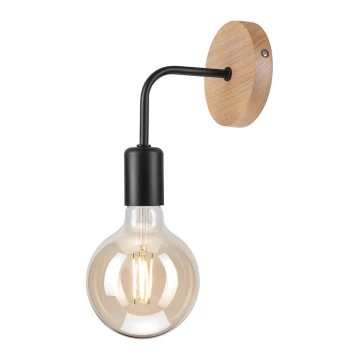 Vägglampa  VITO OAK 1xE27/60W/230V