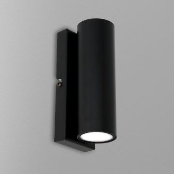 Vägglampa WALL 1xGU10/8W/230V svart