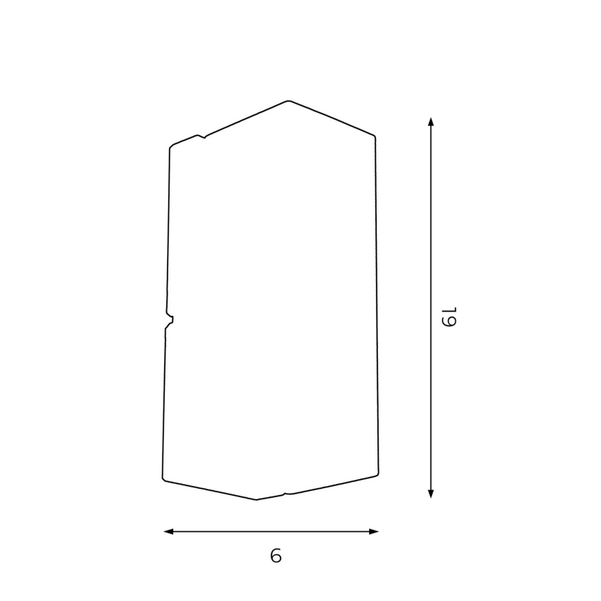 Vägglampa WALL 1xGU10/8W/230V svart