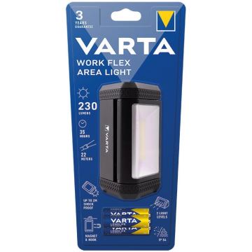 Varta 17648101421 - LED Bärbar ficklampa WORK FLEX AREA LIGHT LED/3xAA IP54