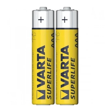 Varta 2003 - 2 st Bilbon Zinkbatterier SUPERLIFE AAA 1,5V
