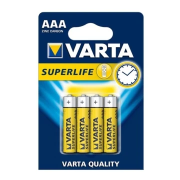 Varta 2003 - 4 st Bilbon Zinkbatterier SUPERLIFE AAA 1,5V