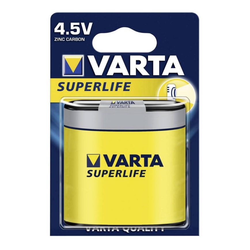 Varta 2012 - 1st Bilbon Zinkbatterier SUPERLIFE 4,5V