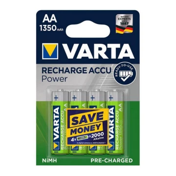 Varta 56746101404 - 4st Alkaliska batterier RECHARGE AA 1.2V/1350 mAh