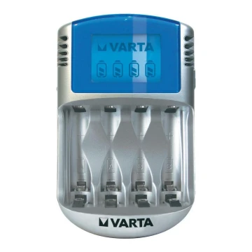 Varta 57070 - Batteriladdare LCD 4xAA/AAA 100-240V/12V/5V