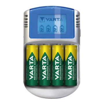 Varta 57070201451 - LCD Batteriladdare 4xAA/AAA 2600mAh 5V
