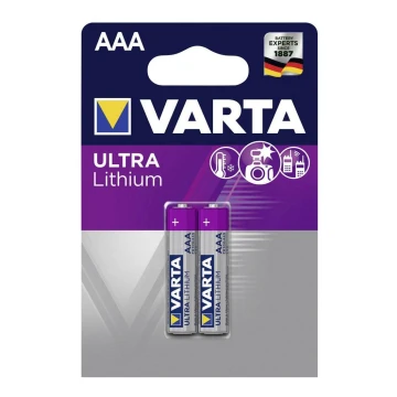 Varta 6103301402 - 2 st Lithium Batterier ULTRA AAA 1,5V