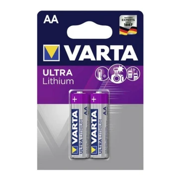 Varta 6106 - 2 st Lithium Batterier ULTRA AA 1,5V