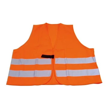 Vest with reflective strips orange size UNI