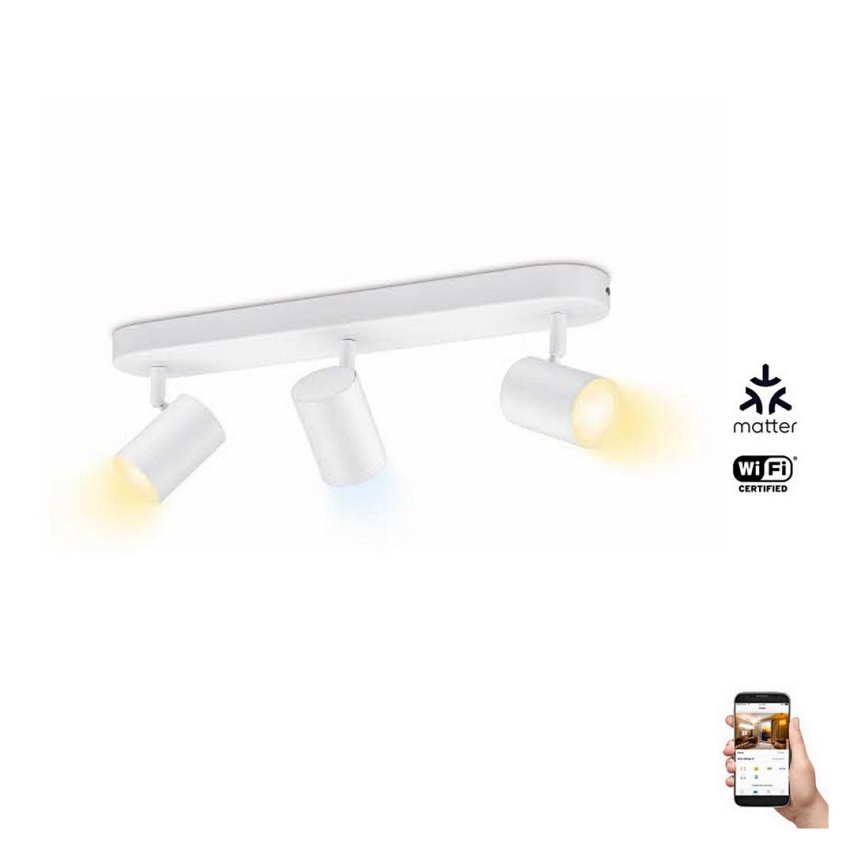 WiZ - LED Dimbar spotlight IMAGEO 3xGU10/4,9W/230V 2700-6500K Wi-Fi CRI 90 vit