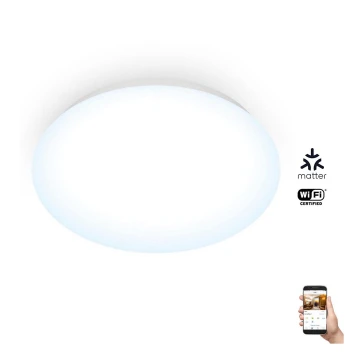 WiZ - LED Dimbar taklampa SUPERSLIM LED/17W/230V 4000K Wi-Fi