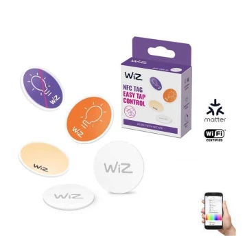 WiZ - NFC självhäftande tag för att kontrolera belysning 4 delar